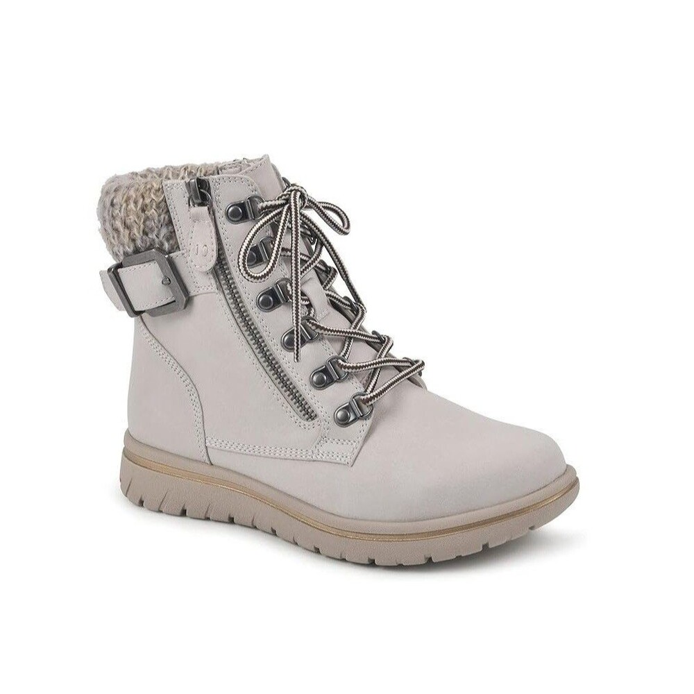 Cliffs Womens 8 M Winter White Fabric Sweater Hearty Hiking Boots NIB TC8